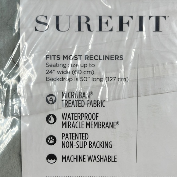 SUREFIT recliner cover. Color Sage Limit 1 per bundle due to weight. - Picture 2 of 4
